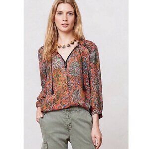 Anthropologie Edme & Esylite Niya Peasant Top blouse 2